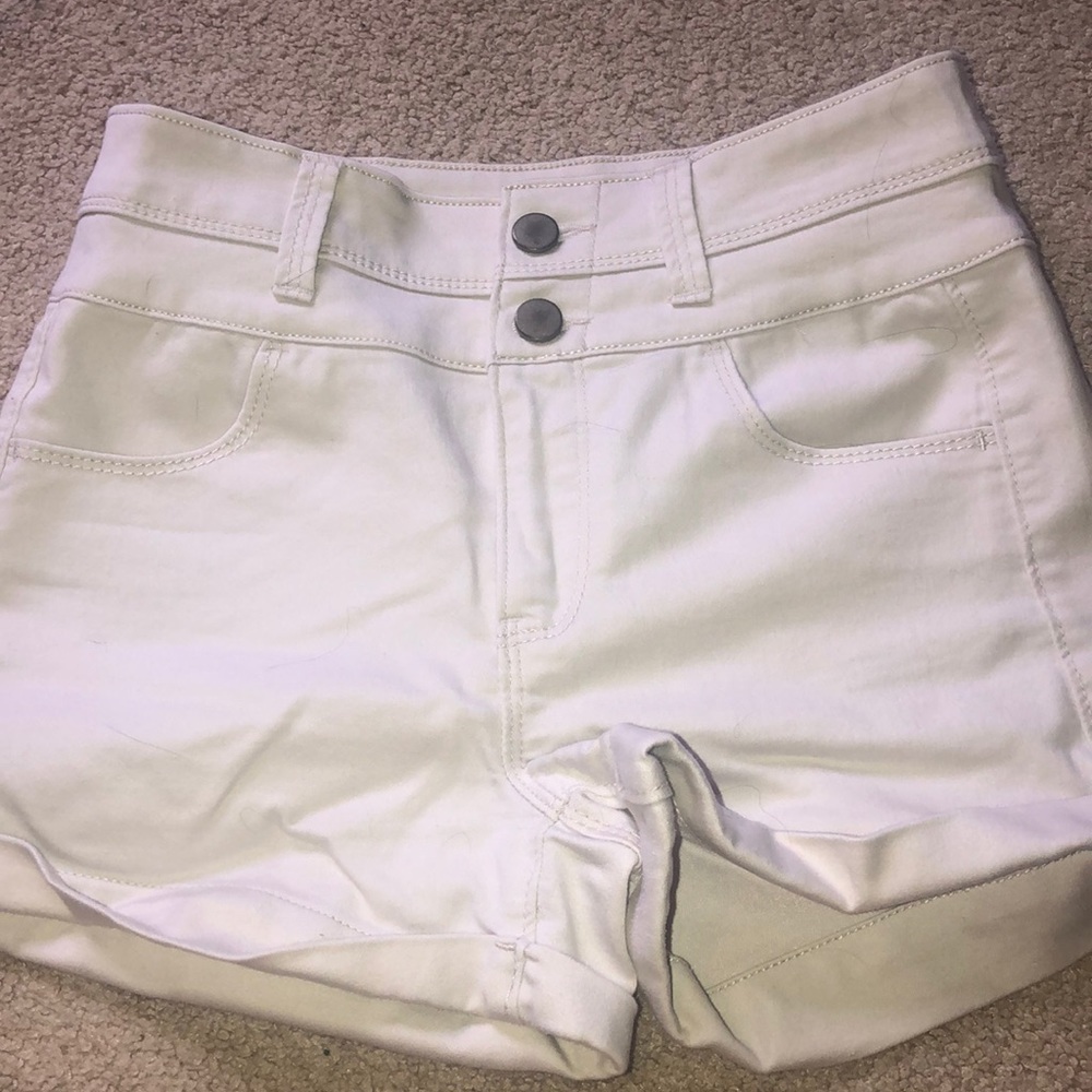 Love, Fire white shorts